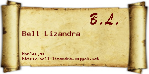 Bell Lizandra névjegykártya